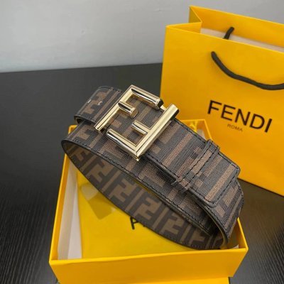Fendi FF Logo Leather Belt 2